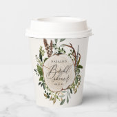 農家素朴畜舎植物園ブライダルシャワー 紙コップ (裏面)