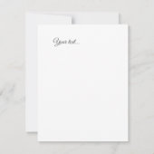 農家素朴赤トラックかわいい書道クリスマス ノートカード (裏面)