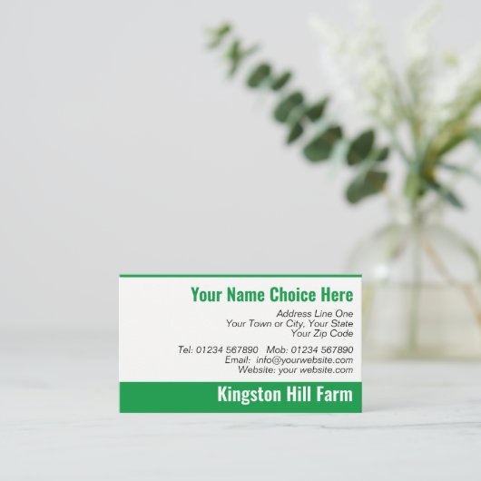 農家羊農業名刺 名刺 (スタンド正面)