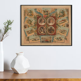 農家耕作ツールEphemera ポスター