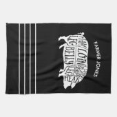 農家豚の肉の切り方キッチンタオルバター図 キッチンタオル (横)