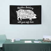 農家豚の肉肉肉切りアート小ホルダー 横断幕 (トレードショー)