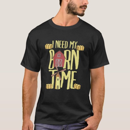 農家農業バーナージョークことわざかわいいカッコいい Tシャツ (正面)