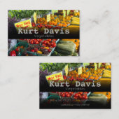 農家野菜の販売名刺 名刺 (正面/裏面)