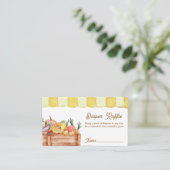 農家野菜フルーツオムツラッフルベビーシャワー エンクロージャーカード (スタンド正面)