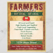 農家食べ市場看板 チラシ (裏面)