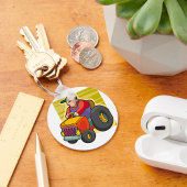 農家駆動トラクタファーム車両 キーホルダー