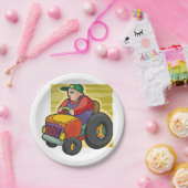 農家駆動トラクタファーム車両 ペーパープレート (パーティー)