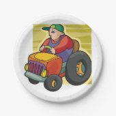 農家駆動トラクタファーム車両 ペーパープレート (正面)