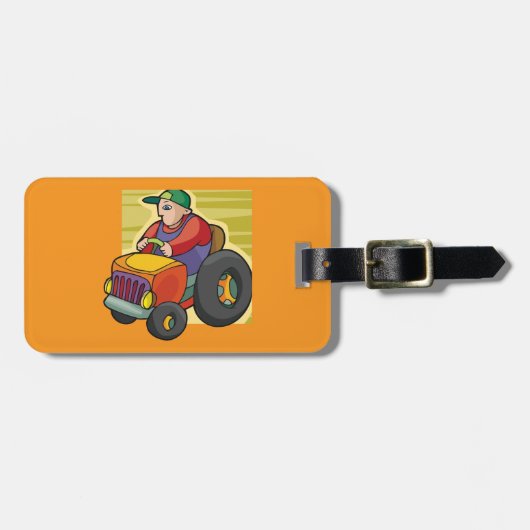 農家駆動トラクタファーム車両 ラゲッジタグ (正面横)