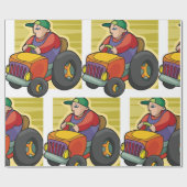 農家駆動トラクタファーム車両 ラッピングペーパー (フラット)