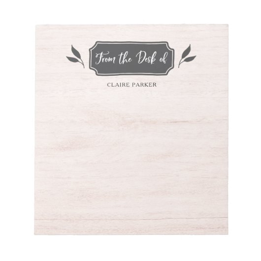 農家 |のデスクから ノートパッド (正面)