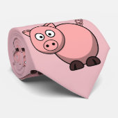 農家、または子供のためのかわいくおもしろいなピンクの漫画のブタ ネクタイ (ロール)