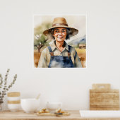 農家 – アーカイブアートプリント ポスター (キッチン)