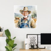 農家 – アーカイブアートプリント ポスター (ホームオフィス)