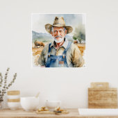 農家 – アーカイブアートプリント ポスター (キッチン)