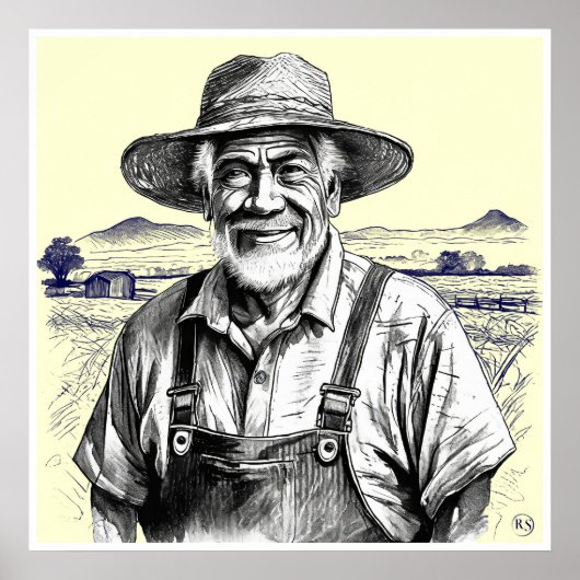 農家 – アーカイブアートプリント ポスター (正面)