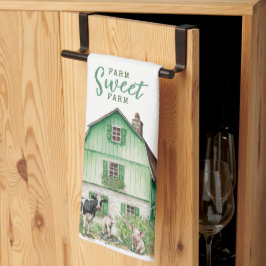 農家 |グリーンバーンと動物の農場 キッチンタオル