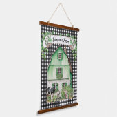 農家 |グリーンパーソナライズされたバーン 吊り下げ型タペストリー (傾斜あり)