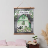 農家 |グリーンパーソナライズされたバーン 吊り下げ型タペストリー (寝室)