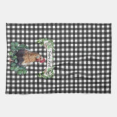 農家 |チキン |パーソナライズされたのぶら下がった最も細い キッチンタオル (横)