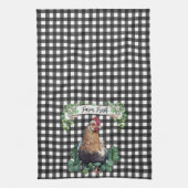 農家 |チキン |パーソナライズされたのぶら下がった最も細い キッチンタオル (縦)