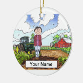 農家 – メス セラミックオーナメント (左)