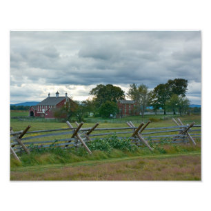 農家- Gettysburgの国立公園- PA フォトプリント