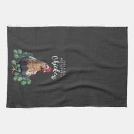 農家 | Just a Girl Love Her Chickens キッチンタオル