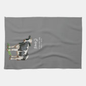 農家 | Just a Girl that Love Her Co牛 キッチンタオル (横)