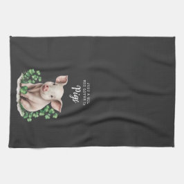 農家 | Just a Girl that Love Her Pigs キッチンタオル