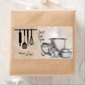 農家「Just for You」料理/ベーキングラベル ラベル (インサイチュ)