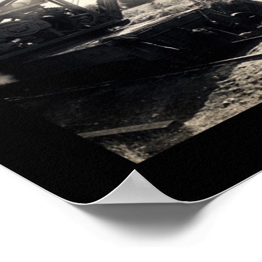 農家Cty Train Resck写真1909 ポスター (角)