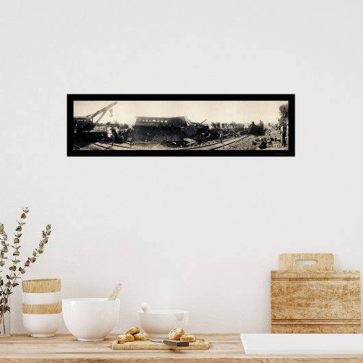 農家Cty Train Resck写真1909 ポスター (キッチン)