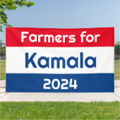 農家for Kamala Harris 2024 Huge 横断幕 (外側)