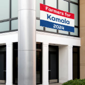 農家for Kamala Harris 2024 Huge 横断幕 (ビルの外側)