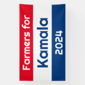 農家for Kamala Harris 2024 Huge 横断幕 (縦)