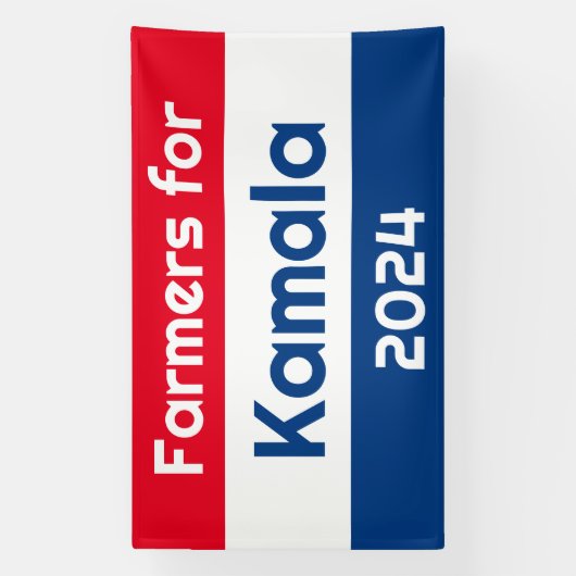 農家for Kamala Harris 2024 Huge 横断幕 (縦)