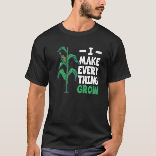 農家I Makes Everything Grow農家服&ファーム Tシャツ (正面)