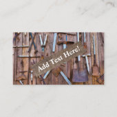 農工具 アンティーク工具 ヴィンテージ ファームボード 名刺 (正面)