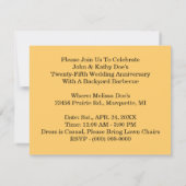 農村のカップルイメージ・アニバーサリー・招待状 招待状 (裏面)