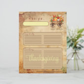 農村のハーベスト パンプキン 感謝祭 バインダー ページ (スタンド正面)