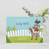 農村のベビーシャワー招待状 招待状 (スタンド正面)