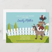 農村のベビーシャワー招待状 招待状 (正面/裏面)