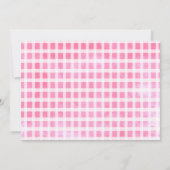 農村の動物の誕生日お礼カード 招待状 (裏面)