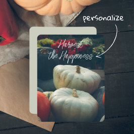 農村の庭での秋のカボチャ シーズンカード