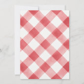 農村の水彩画ファーマーズマーケット誕生日パーティー 招待状 (裏面)