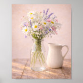 農村の花瓶と陶器のピッチャー ポスター (正面)