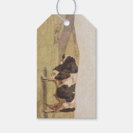 『農村の風景の雄牛』（フェルディナンド・ホドラー作） ギフトタグ