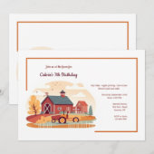 農村の風景 招待状 (正面/裏面)